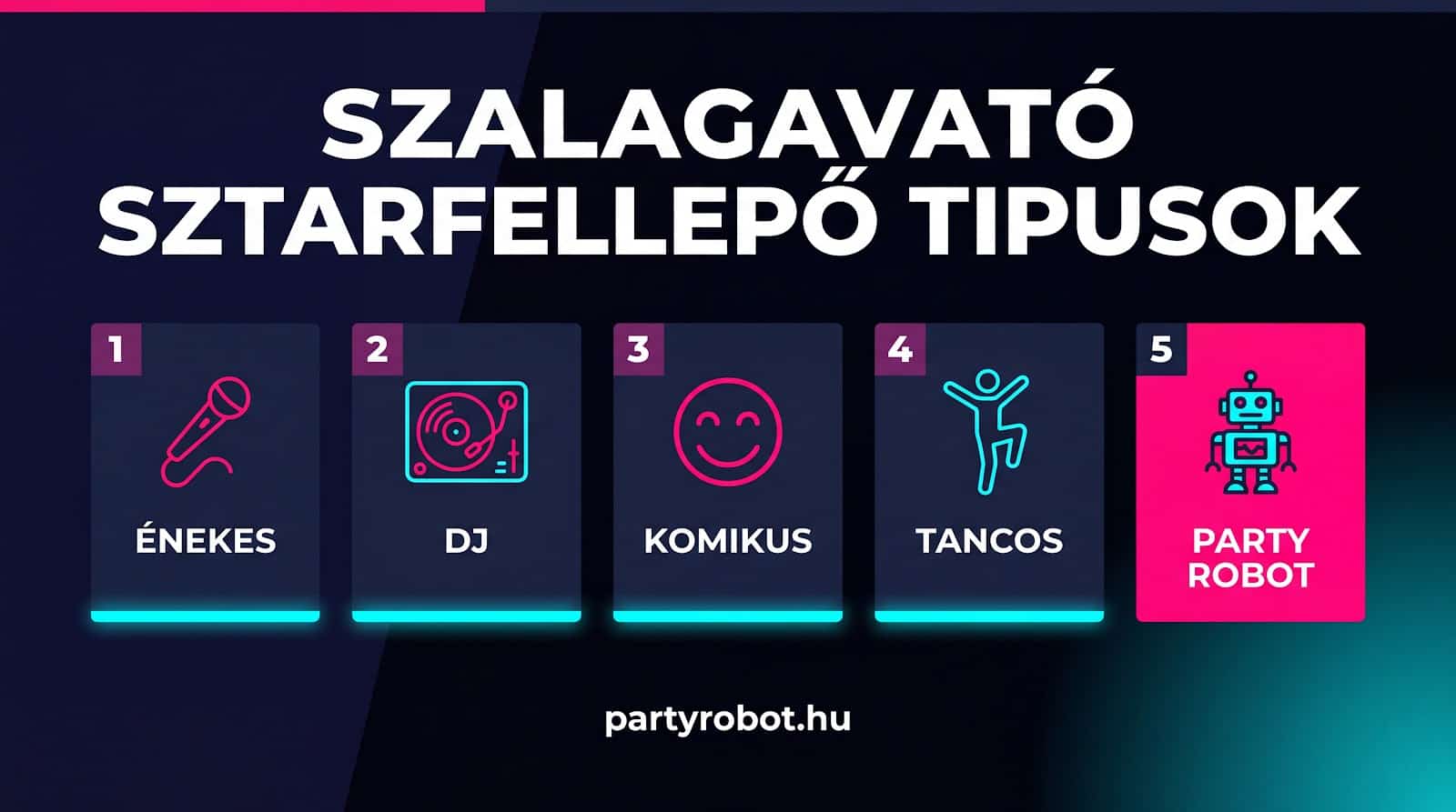 Szalagavató sztárfellépő, akiről évek múlva is mesélni fogjátok a sztorit 1 szalagavató sztárfellépő típusok
